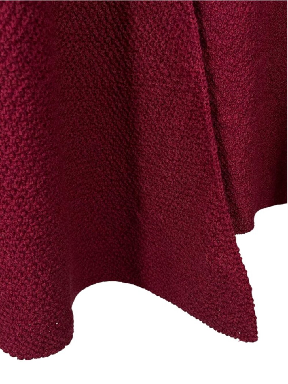 Eileen Fisher Woman 2X 100% Wool Italian Yarn Open Front Cardigan Berry - Picture 5 of 10